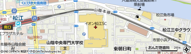 はなまるうどんイオン松江店周辺の地図
