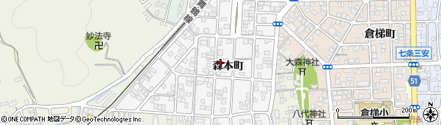 京都府舞鶴市森本町周辺の地図