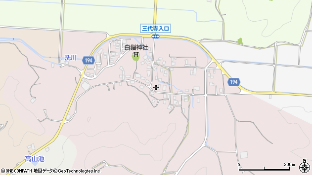 〒680-0154 鳥取県鳥取市国府町三代寺の地図