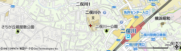 横浜市立二俣川小学校周辺の地図