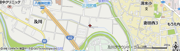 神奈川県厚木市及川747周辺の地図