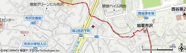 神奈川県横浜市旭区市沢町301-11周辺の地図