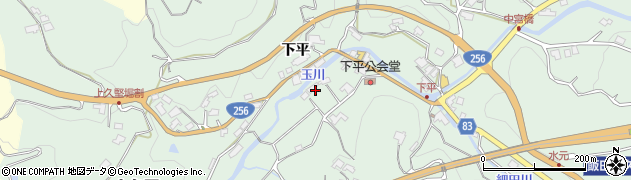 長野県飯田市上久堅（下平）周辺の地図