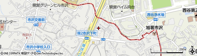 神奈川県横浜市旭区市沢町301-8周辺の地図