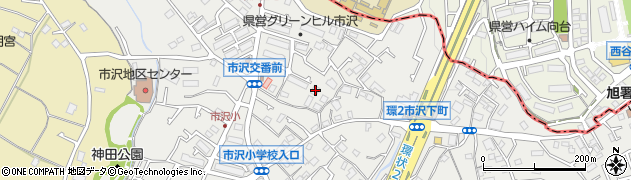 神奈川県横浜市旭区市沢町132周辺の地図
