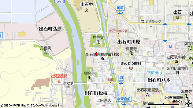 〒668-0237 兵庫県豊岡市出石町馬場の地図