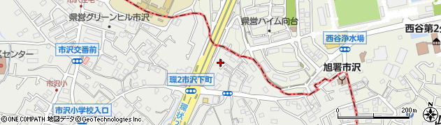 神奈川県横浜市旭区市沢町301周辺の地図