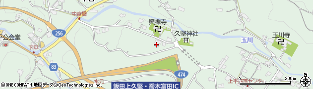 長野県飯田市上久堅1852周辺の地図