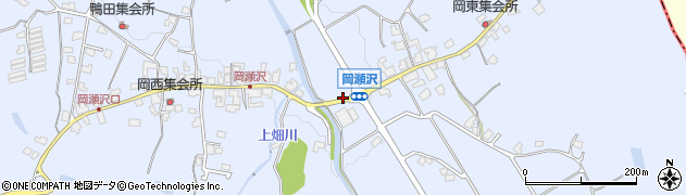 東岡瀬沢周辺の地図
