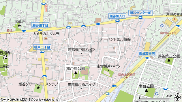 〒246-0037 神奈川県横浜市瀬谷区橋戸の地図