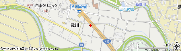 神奈川県厚木市及川657周辺の地図