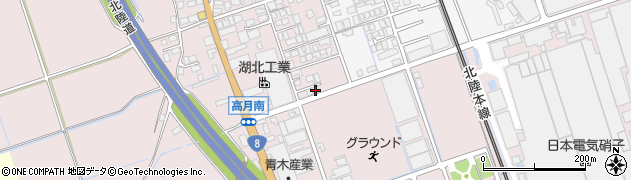 滋賀県長浜市高月町高月1658周辺の地図