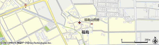 岐阜県揖斐川町（揖斐郡）福島周辺の地図
