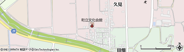 湯梨浜町役場　田畑児童館周辺の地図