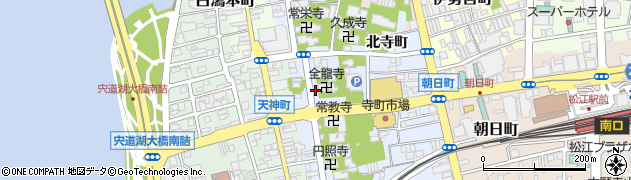 島根県松江市寺町北寺町135周辺の地図