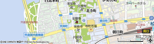 島根県松江市寺町北寺町133周辺の地図