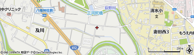 神奈川県厚木市及川743周辺の地図