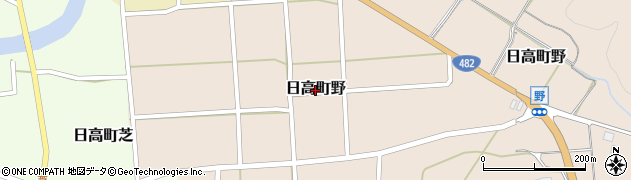 兵庫県豊岡市日高町野周辺の地図