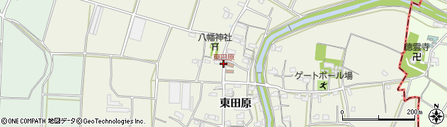 東田原周辺の地図