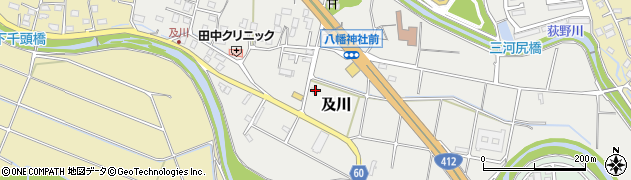 神奈川県厚木市及川643周辺の地図