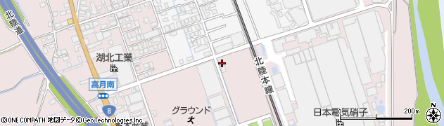 滋賀県長浜市高月町高月1676周辺の地図