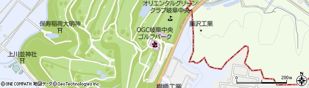 オリエンタルグリーンクラブ　岐阜中央周辺の地図