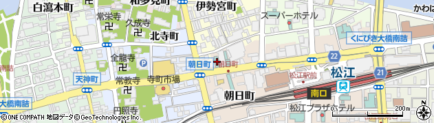 ドーミーインＥＸＰＲＥＳＳ松江周辺の地図