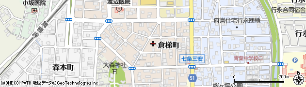 京都府舞鶴市倉梯町周辺の地図