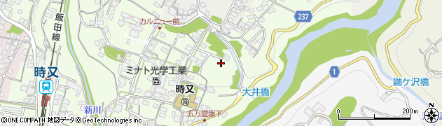 長野県飯田市時又382周辺の地図