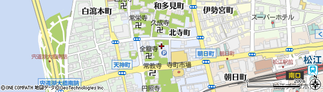 島根県松江市寺町北寺町周辺の地図