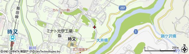 長野県飯田市時又186周辺の地図