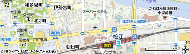 株式会社竹中工務店　松江営業所周辺の地図