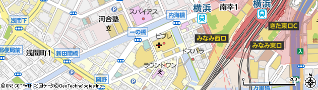 タワーレコード横浜ビブレ店周辺の地図