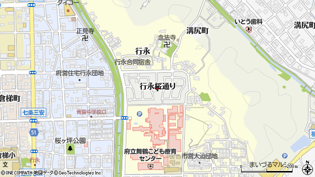 〒625-0058 京都府舞鶴市行永桜通りの地図