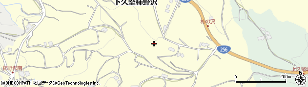 長野県飯田市下久堅柿野沢周辺の地図