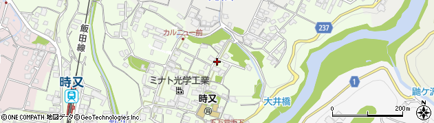 長野県飯田市時又344-1周辺の地図