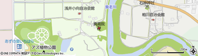 真蔵院周辺の地図