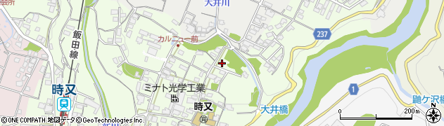長野県飯田市時又345周辺の地図
