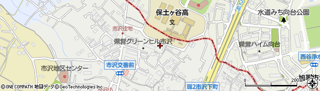 神奈川県横浜市旭区市沢町112周辺の地図