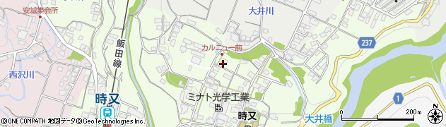 長野県飯田市時又304周辺の地図