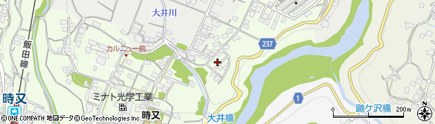 長野県飯田市時又174周辺の地図