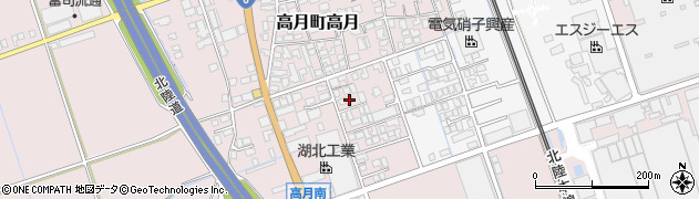 滋賀県長浜市高月町高月1651周辺の地図