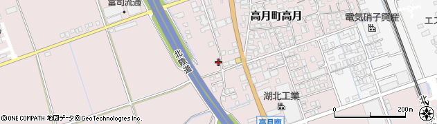 滋賀県長浜市高月町高月1363周辺の地図