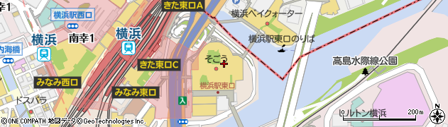 株式会社新宿高野　横浜そごう店周辺の地図