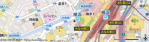 横浜市役所交通局　高速鉄道本部・横浜駅周辺の地図