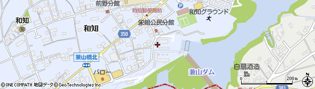兼山ダム周辺の地図