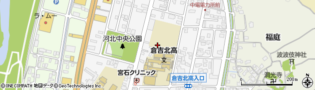 鳥取県倉吉市福庭町周辺の地図