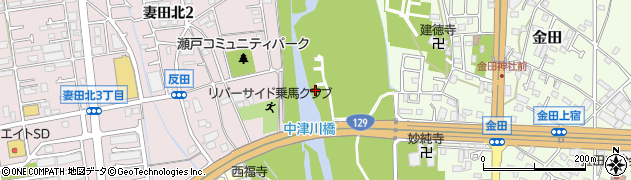 神奈川県厚木市妻田周辺の地図