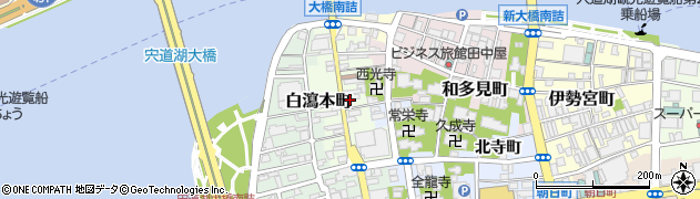 島根県松江市白瀉本町周辺の地図