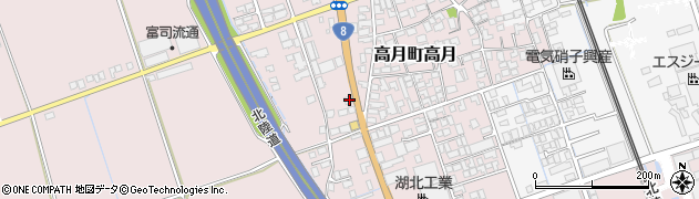 滋賀県長浜市高月町高月1351周辺の地図